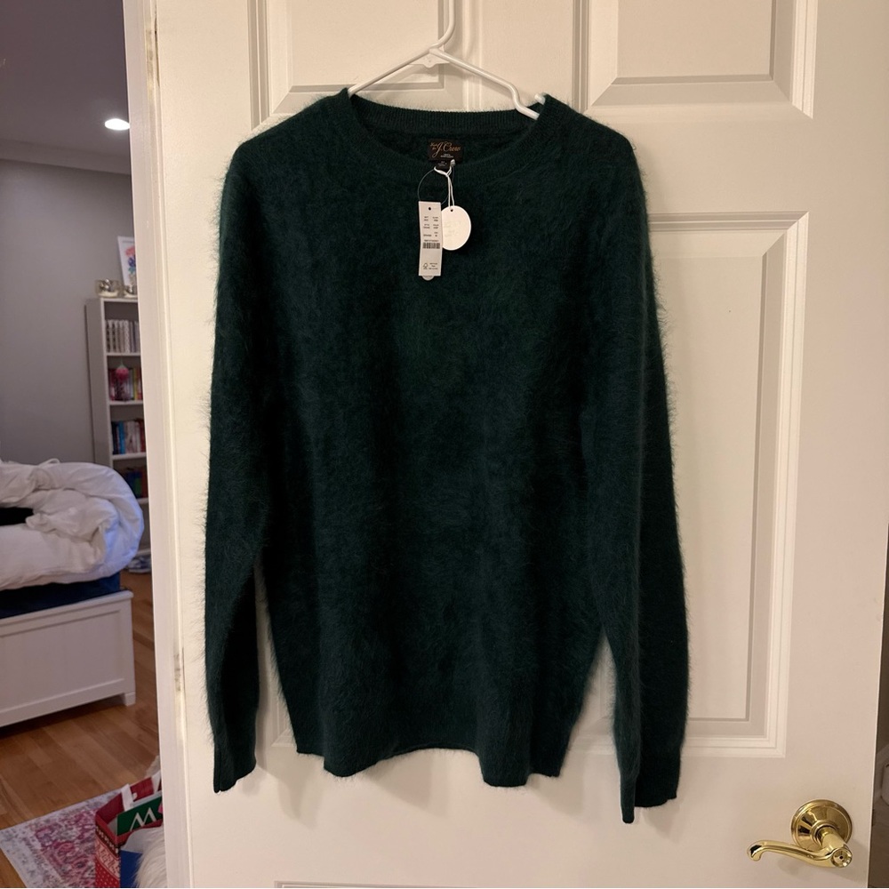 J. Crew Brushed Cashmere Crewneck Sweater